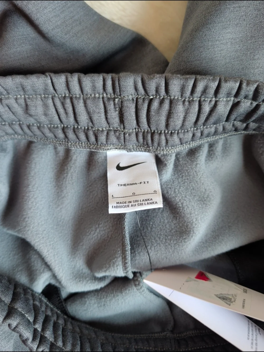 Nike Therma Fit Zip Women's Joggers Charcoal Grey/Black Sz Large NWT